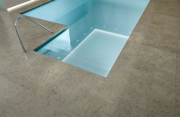 Example of concrete swimming pool